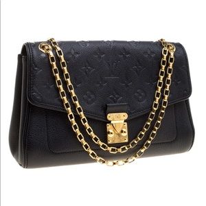 LV Black Monogram Emp Leather St Germain PM Bag